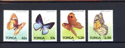 Tonga 1074-77 postfrisch Schmetterling #Schm1383