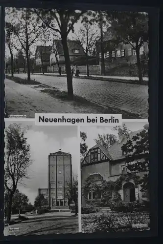 AK Neuenhagen bei Berlin Mehrbildkarte (Rathaus usw.) 1958 #PL626
