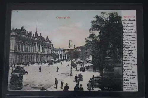 AK Berlin Opernplatz 1904 #PL880
