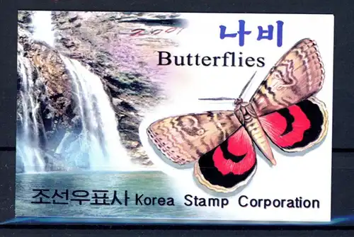 Korea M-Heft 4569-4572 postfrisch Schmetterling #Schm1342