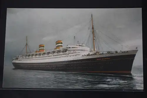 AK Holland-Amerika Line Nieuw Amsterdam Stapellauf 10.04.1937 #PL581