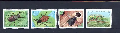 Laos 1481-1484 postfrisch Käfer #Schm1375