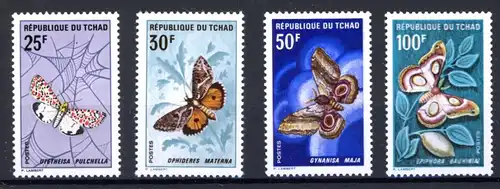 Tschad 207-210 postfrisch Schmetterling #Schm1392