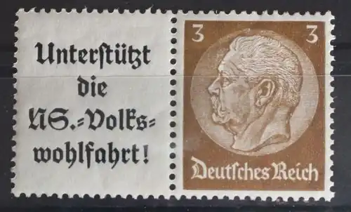Deutsches Reich Zd W75 postfrisch Zusamenndrucke #FG729