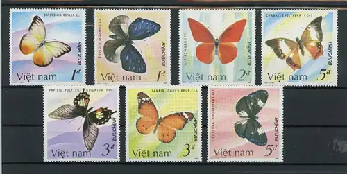 Vietnam 1802-1808 postfrisch Schmetterling #Schm1448