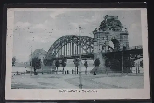 AK Düsseldorf Rheinbrücke 1910 #PL949