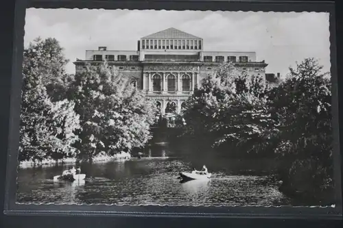 AK Düsseldorf Schwanenspiegel mit Landtagsgebäude 1956 #PL957