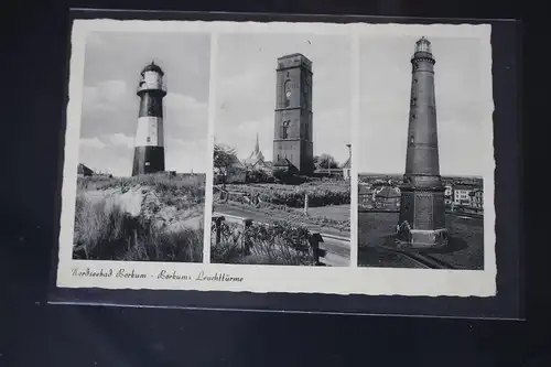 AK Nordseebad Borkum Borkums Leuchttürme #PL813