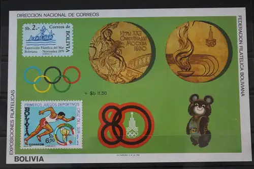 Bolivien Block 101 postfrisch #FF921