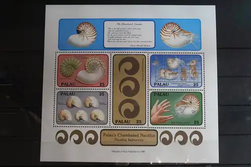 Palau Block 5 postfrisch #FM249