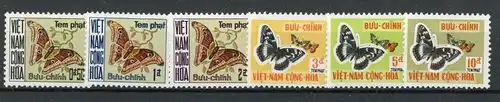 Vietnam Süd Portomarken 15-20 postfrisch Schmetterling #Schm1457