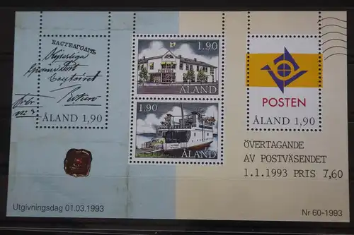 Aland Block 2 postfrisch #FN072