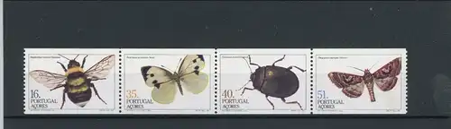 Portugal Azoren H-Blatt 4 365-368 postfrisch Insekten #Schm1462