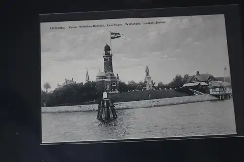AK Holtenau Kaiser Wilhelm Denkmal, Leuchtturm, Wartehalle #PL814