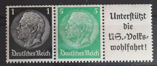 Deutsches Reich Zd W72 postfrisch Zusamenndrucke #FG726