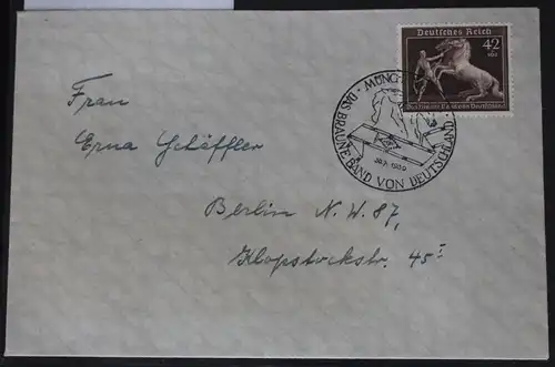 Deutsches Reich 699 auf Brief als Einzelfrankatur #BC080