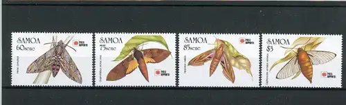 Samoa 724-27 postfrisch Schmetterling #Schm1505