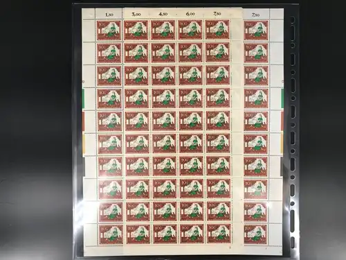 Berlin 266-268 postfrisch Bögen mit Farbrandstreifen + liegendem B #BW8527