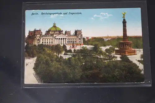 AK Berlin Reichstagsgebäude und Siegessäule 1925 #PL728