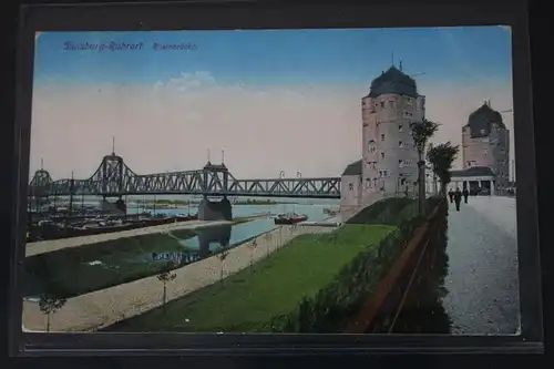 AK Duisburg - Ruhrort Rheinbrücke #PL874