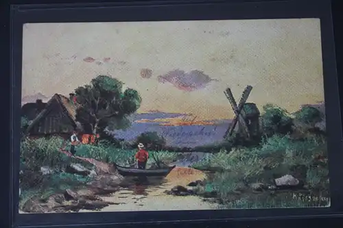 AK Deutschland Künstlerkarte Feldpost 1916 #PM047