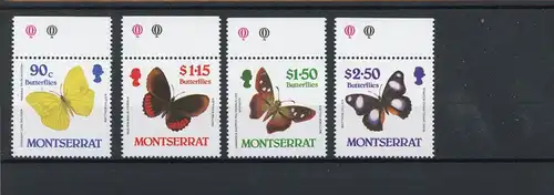 Montserrat 683-86 postfrisch Schmetterlinge #Schm1716
