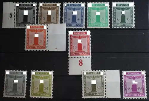Deutsches Reich Dienstmarke 144-154 postfrisch #FP021