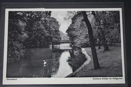 AK Düsseldorf Goldene Brücke im Hofgarten 1940 #PL987