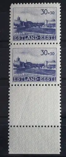 Deutsche Besetzung 2. WK Estland 6L postfrisch ungefaltet mit Leerfeld #FO364