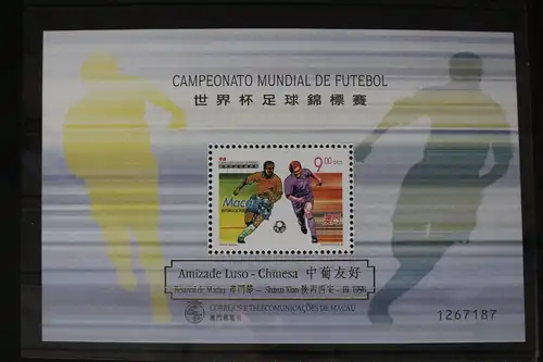 Macau Block 56 mit 976 postfrisch mit Aufdruck #FO903