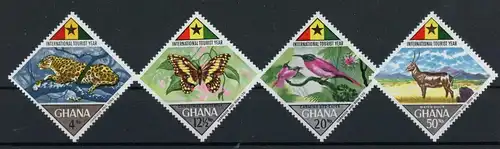Ghana 326-329 postfrisch Schmetterling #Schm1568