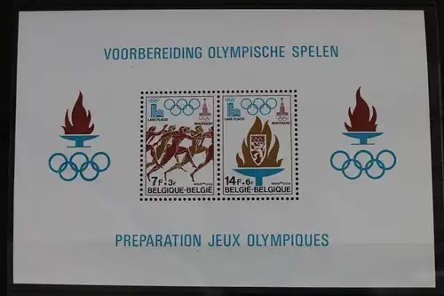 Belgien Block 47 postfrisch Olymische Spiele #FN178