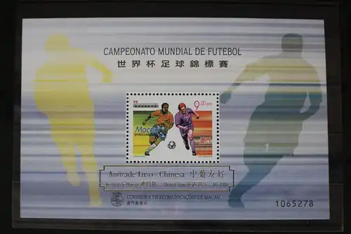 Macau Block 56 mit 976 postfrisch mit Aufdruck #FO906