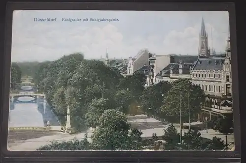 AK Düsseldorf Königsallee mit Stadtgrabenpartie 1905 #PM020