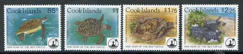 Cook Inseln 1442-1445 postfrisch Schildkröten #HE705