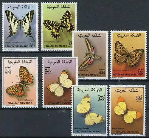 Mali Lot 968-1104 unvollständig postfrisch Schmetterlinge #Schm1679