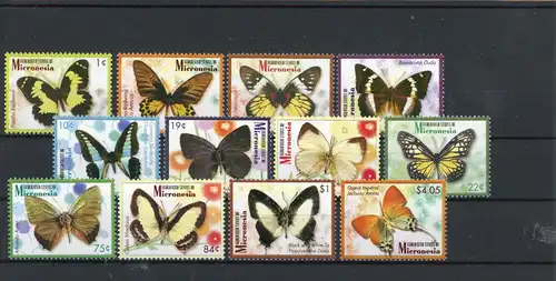 Mikronesien 1744-1755 postfrisch Schmetterlinge #Schm1689