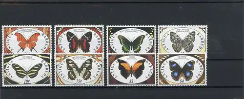 Antigua und Barbuda 1475-1482 postfrisch Schmetterlinge #Schm1723