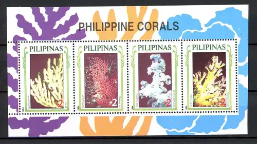 Philippinen Block 70 postfrisch Korallen #HE868