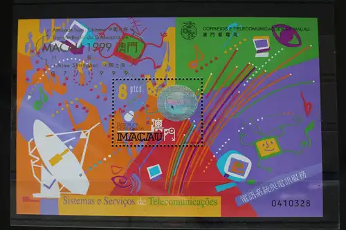 Macau Block 67 mit 1026 postfrisch mit Aufdruck #FP509