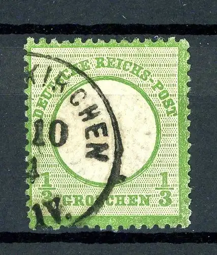 Deutsches Reich 17 gestempelt Brustschild #HB324