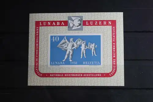 Schweiz Block 14 postfrisch Gültigkeitsvermerk aufgedruckt #FN735