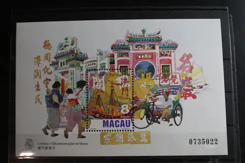 Macau Block 44 mit 912 postfrisch #FP947