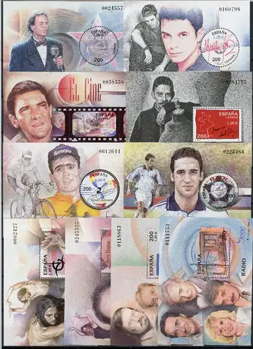 Spanien Block 86-95 postfrisch Persönlichkeiten #GG1991