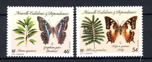 Neukaledonien 800-01 postfrisch Schmetterling #HE974