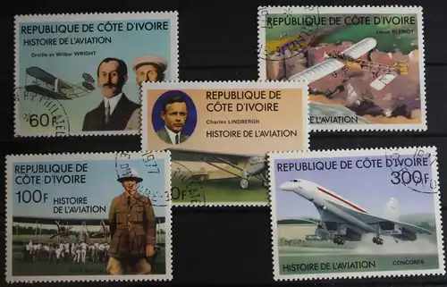 Elfenbeinküste 511-515 postfrisch Luftfahrt #FS343