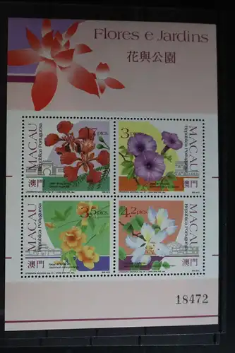 Macau Block 17 mit 680–683 postfrisch #FS051