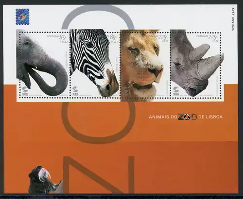 Portugal Block 172 postfrisch Zootiere #HE728