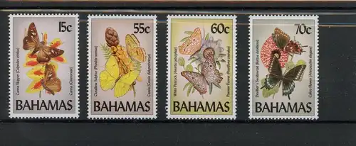 Bahamas 844-47 postfrisch Schmetterlinge #Schm1786