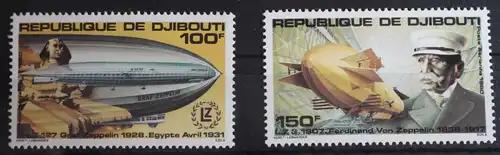 Dschibuti 285-286 postfrisch Luftfahrt #FS312